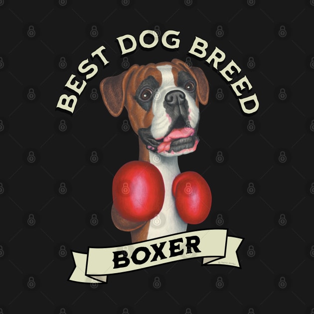 Boxing Boxer Best Dog Breed by Danny Gordon Art