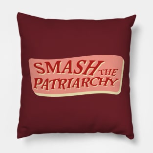 the patriarchy slogan Pillow