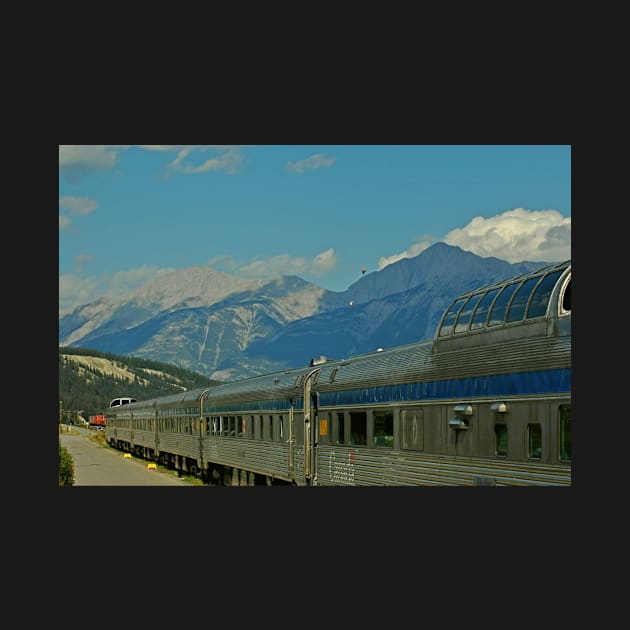 Canadian train in the Rockies by Random Railways