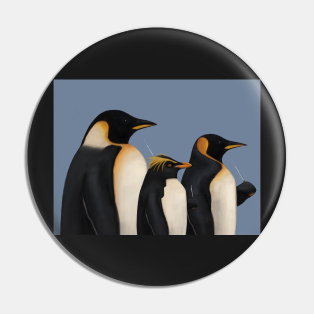 March of the Conducting Penguins Pin by JHeavenor