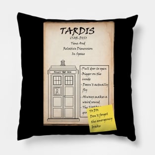 "Doctor Who" Tardis Pillow