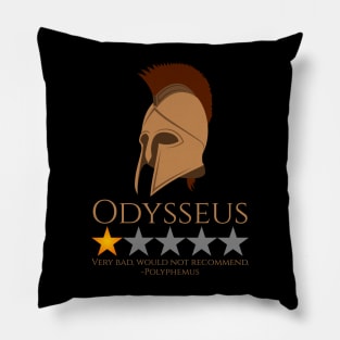 Odysseus - Ancient Greek Mythology Meme - Polyphemus Pillow