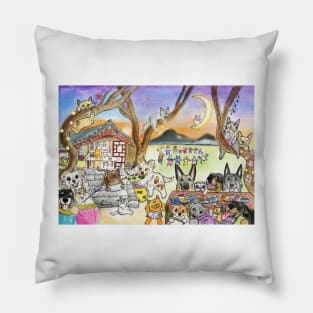 Korean Chuseok Autumn Festival Pillow