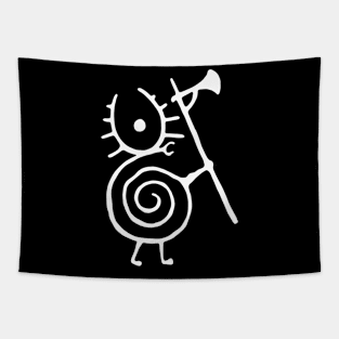 WARRIOR SNAIL Tapestry