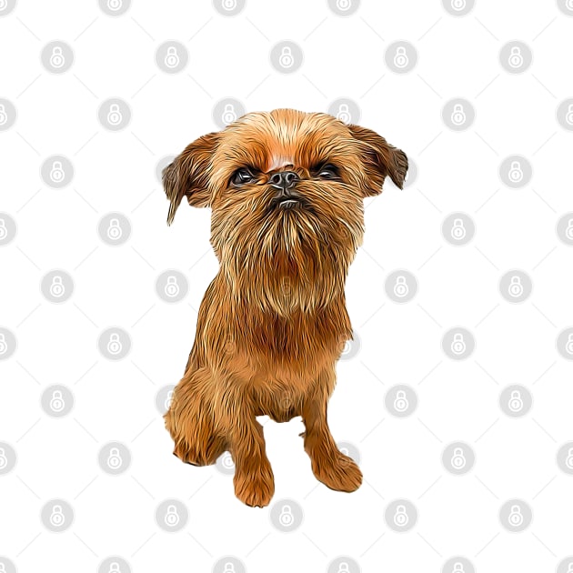 Brussels Griffon Bruxellois Cute Puppy Dog by ElegantCat