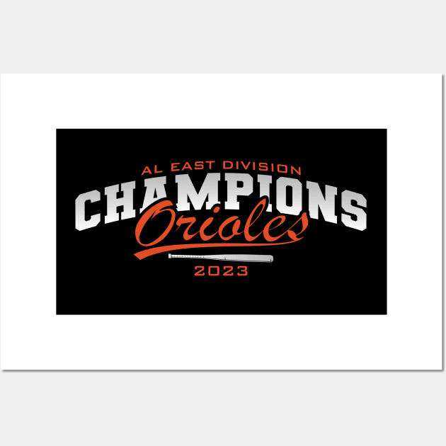 The Baltimore Orioles are the 2023 AL East Champions