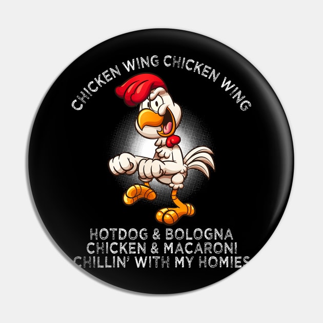 Chicken Wing Chicken Wing  Song Lyric Hot Dog Bologna Pin by vulanstore