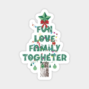 Happy Holidays Family Together Magnet