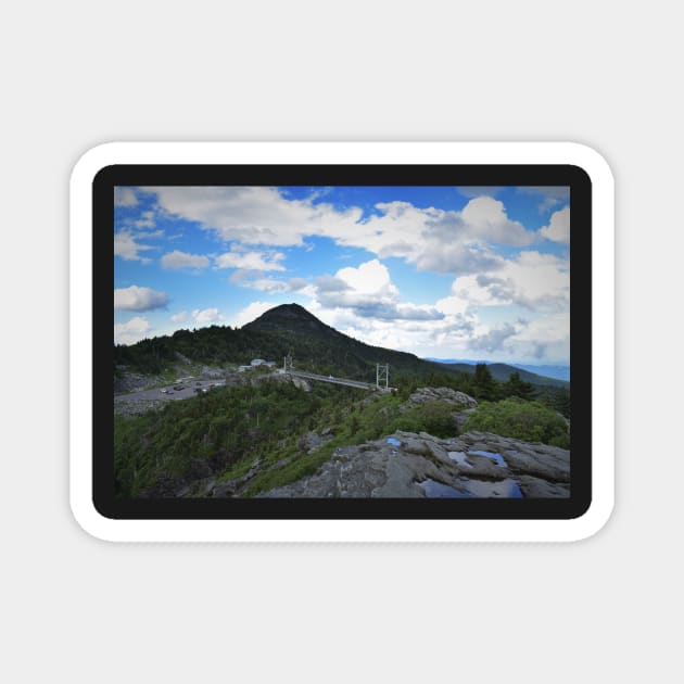 Grandfather Mountain Swinging Bridge Magnet by Ckauzmann