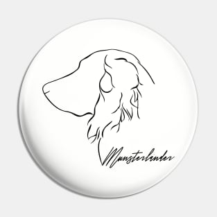 Proud Munsterlander profile dog lover Pin