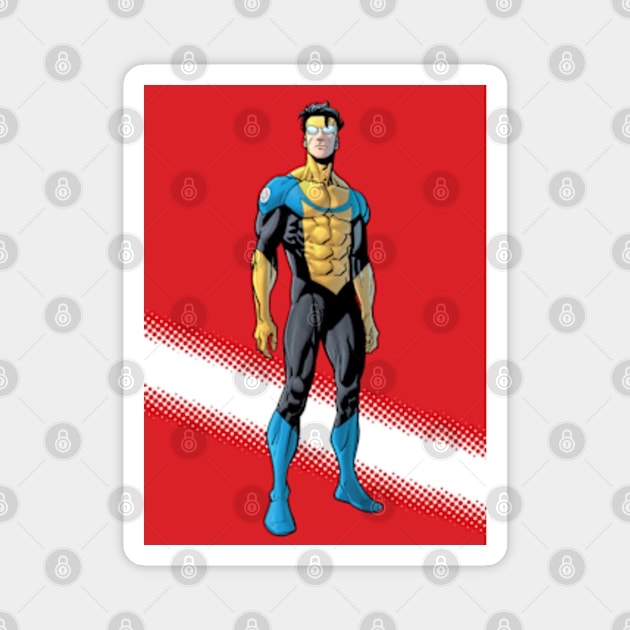 invincible poster Magnet by super villain