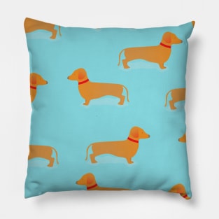 Sausage Dog Repeat Pillow