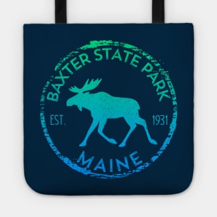 Baxter State Park Maine ME Moose Lovers Hiking Souvenirs Tote