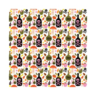 Halloween Poison Pattern T-Shirt