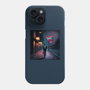 Walking down a lonely street Phone Case