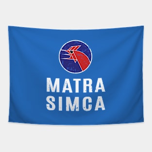 Matra Simca 1973 distressed worn print Tapestry