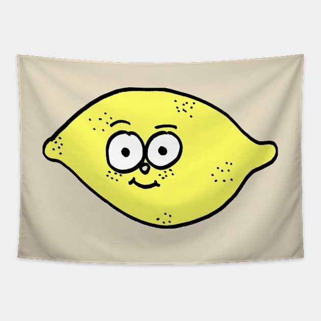 Sweet and Sour Lemon Doodle Tapestry by 1Redbublppasswo