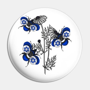 Israel Bees Pin