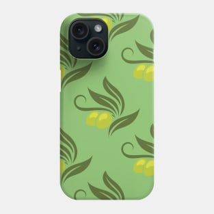 Olives branches pattern Phone Case