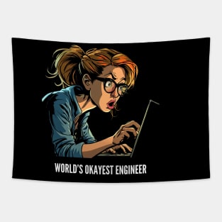 World's Okayest Engineer v3 Tapestry