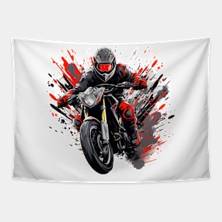 Biker Motorcycle Tapestry