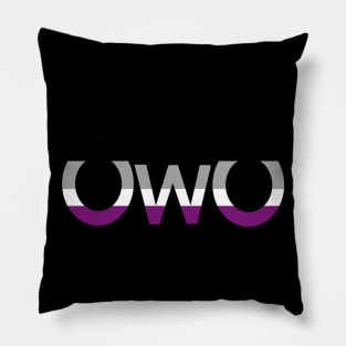 ÒwÓ asexual angry owo pride emoticon Pillow