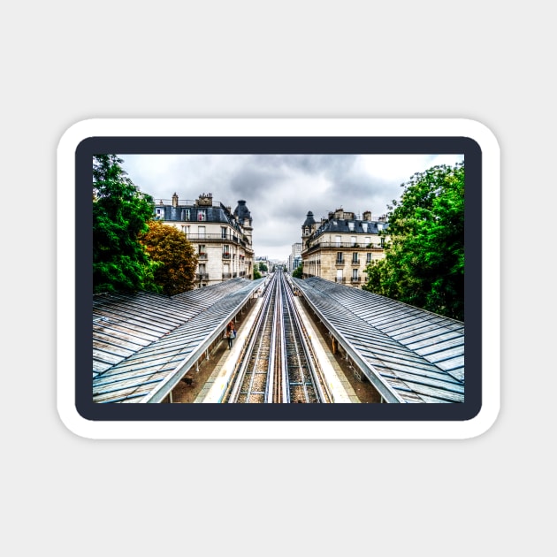 Paris Railway To Infinity And Beyond Magnet by tommysphotos