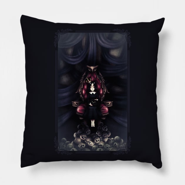 Queen of the castle Pillow by Woojah_art