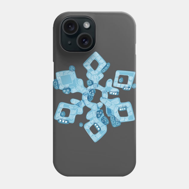 Snowflakes Phone Case by GreenColor