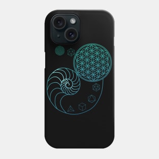 Sacred Geometry Spiral of Creation Phone Case