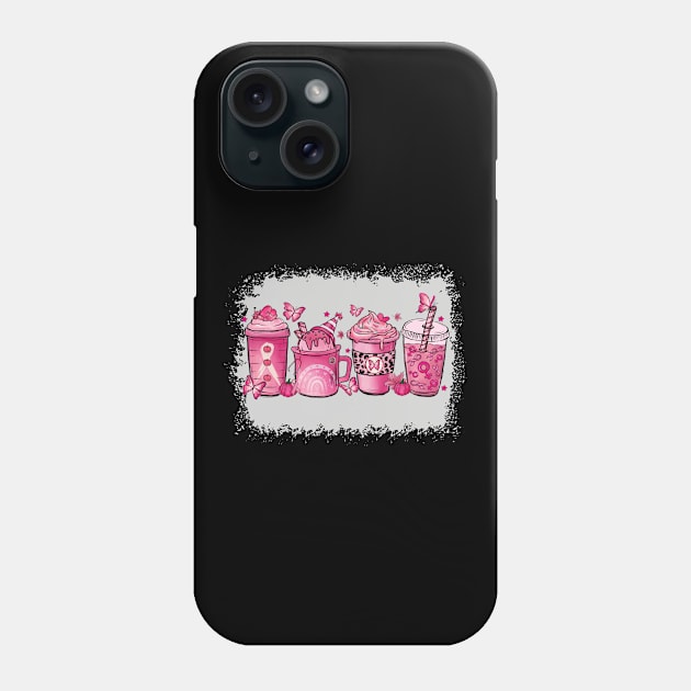 Breast Cancer Bleached Hot Chocolate Cup Phone Case by WoollyWonder