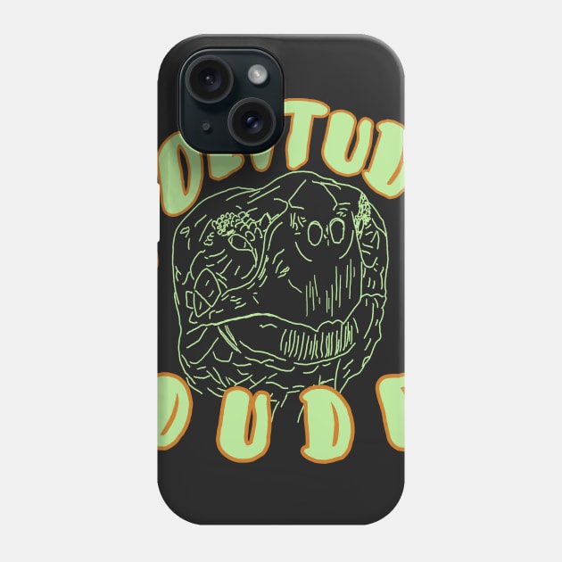 Solitude Dude Turtle Phone Case by encycloart