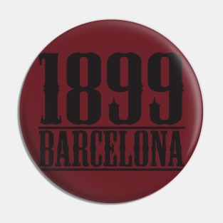 FC Barcelona 1899 Retro Football T-Shirt Pin