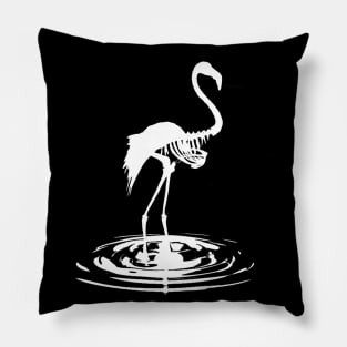 Bone Flamingo Pillow