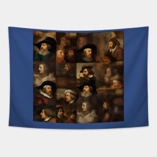 Rembrandt Paintings Mashup Tapestry