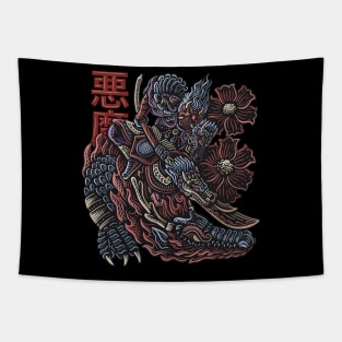 Onimask Hannya Warriors Full Color Tapestry