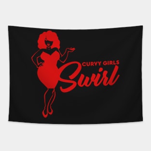 Curvy Girls Swirl Tapestry