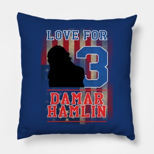 Love for 3 Damar Hamlin man Pillow