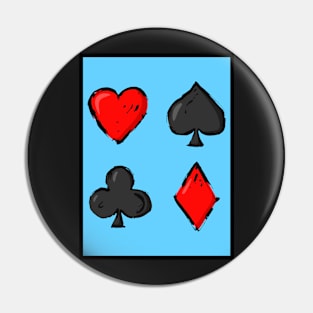 Lucky Playing Card Pin