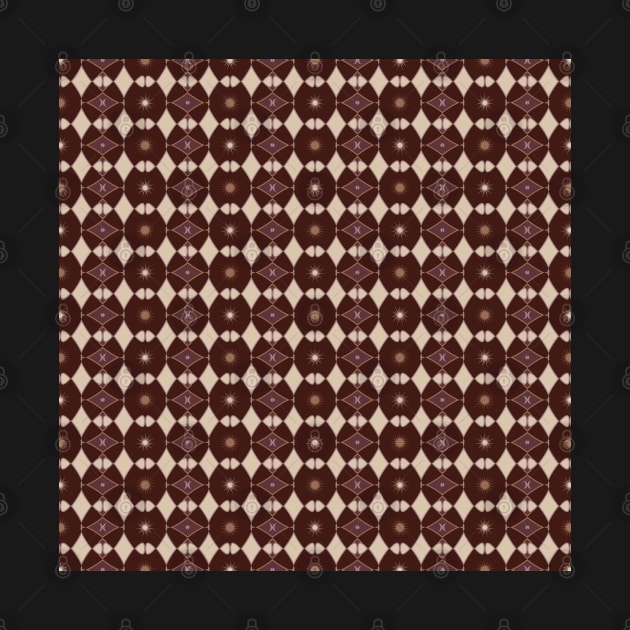 Burgundy Dark Academia Abstract Pattern by Scrabbly Doodles