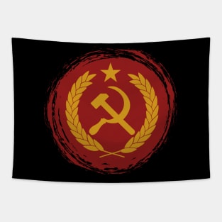 Hammer and Sickle - Red Communist Emblem Tapestry