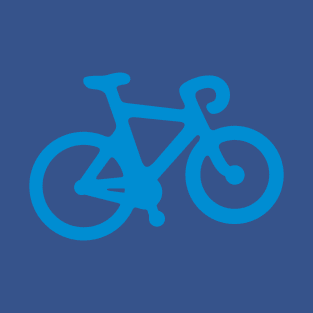 Blue Simple Bike T-Shirt