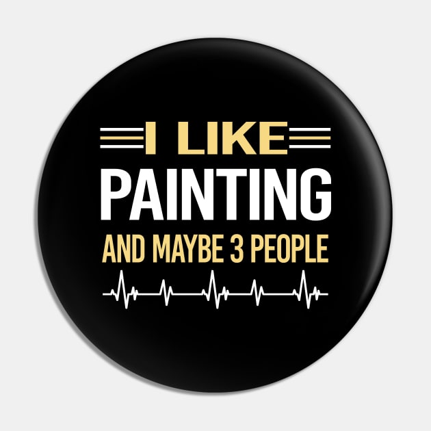 3 People Painting Pin by symptomovertake