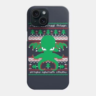 Cthulhu Cultist Ugly Christmas Sweater Phone Case