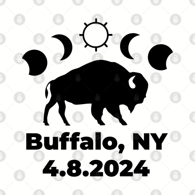 Buffalo Total Solar Eclipse 2024 by KatelynDavisArt