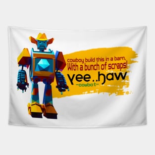 Cowboy Robot Quotes Tapestry