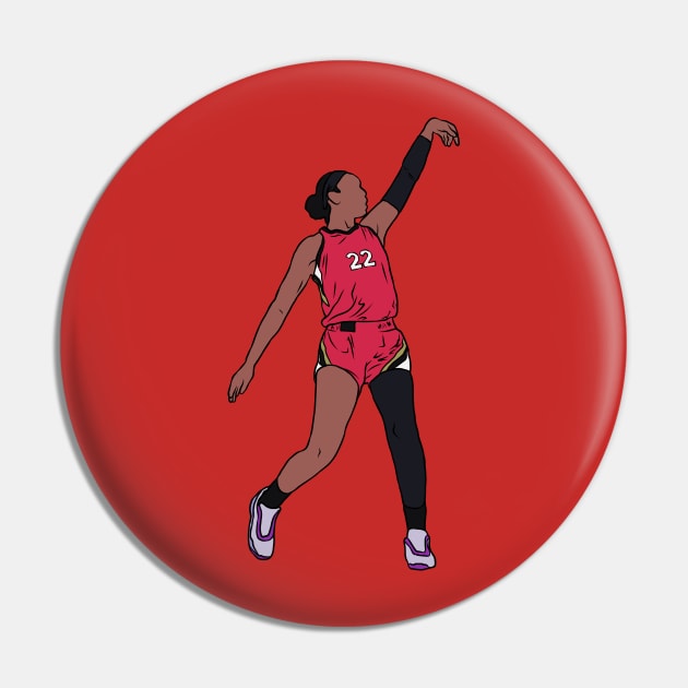 A'ja Wilson Holds The Release Pin by rattraptees