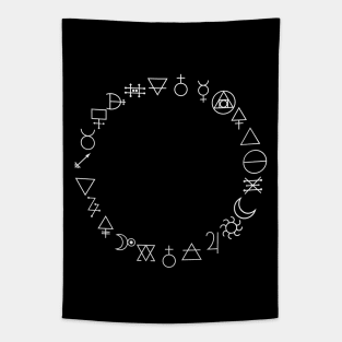 Alchemy Symbols Tapestry