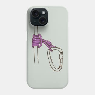 Prusik Knot Climbing Rope Phone Case