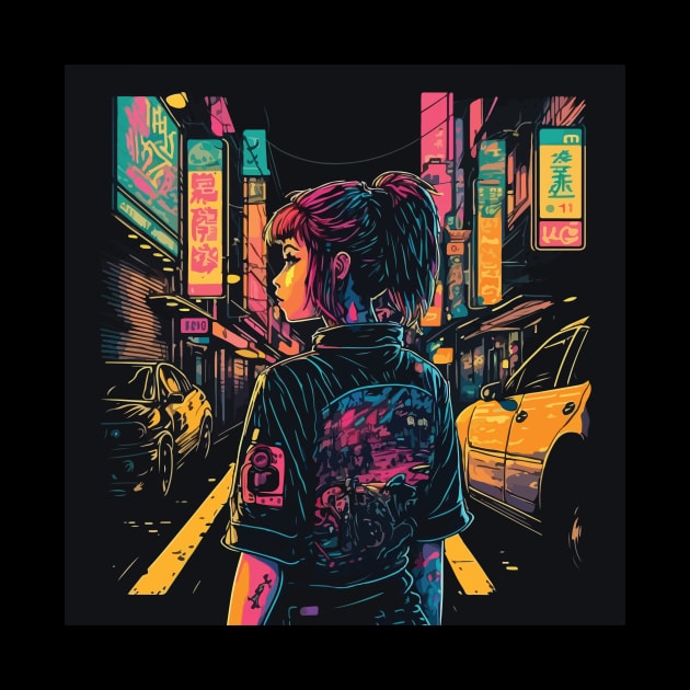 Japanese Street Cyberpunk Tokyo Streetwear by vectrus